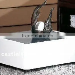 Leather White Nightstand thumbnail-1