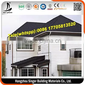 Stone Coated Metal Roofing Tile And Roof Gutter Factory thumbnail-1