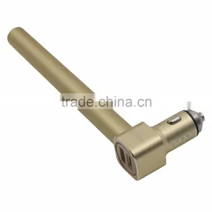 2-in-1 Car Window Breaker 3.1 A Output Quick Dual Port USB Car Charge for IPhone thumbnail-1