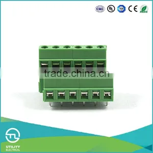 UTL High Demand Import Products Euro PCB Screw Terminal Pin Block Connector 5mm 5.08mm 300V/15A thumbnail-2