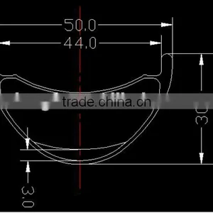 Dengfu Carbon Clincher Wheels 50mm for 27.5er Mountain Bicycle Frame thumbnail-5