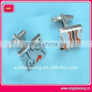 Hot Sell Fashion Promotion Metal Pink Cufflink thumbnail-5