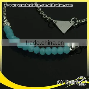 Blue Crystal Intimate Fashion Teen Necklace Jewelry, Teenage Fashion Jewelry thumbnail-2
