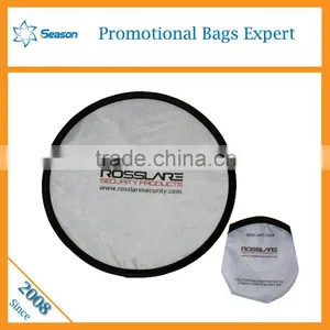 Wholesale Foldable Frisbee Fan Flying Disc Customised Fabric Frisbee Folding Pocket Frisbee thumbnail-3