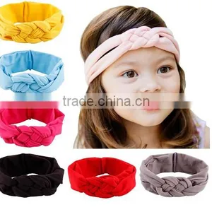New Toddler Kids Girls Baby Red Elastic Knot Cross Hair Decor Headband Hair Band thumbnail-1