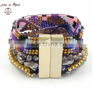 New Colorful Braided Bracelet Fashion Brazil Bracelets With Magnetic Clasp thumbnail-2