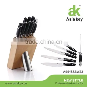 Excellent Quality 7pcs Stainless Steel Kitchen Knife Set In Block thumbnail-1