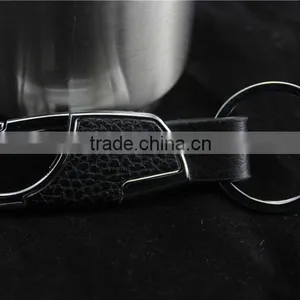 Man's New Design Leather Keychain/fashion Leather Metal Keychain thumbnail-4