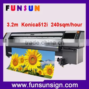 Best Wide Format Printer 3.2m Eco Solvent Printer Funsunjet FS-3204N /3208N With Fast Speed thumbnail-1