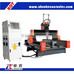 High Accuracy 4 Axis CNC Engraver For Marble Crystal Sand Stone ZK-9015 With PCI NcStudio Control System thumbnail-3