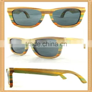Cheap Eco-friendly Natural Skateboard Wood Sunglasses thumbnail-1