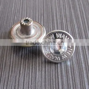 Silver Embosses Metal Jeans Button thumbnail-1