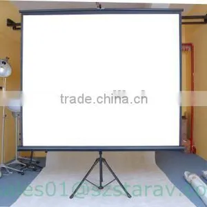 50" 60"106"inch Tripod Screen 1/1 Video Format 4/3 HDTV 16:9 Outdoor Portable Electric Tripod Projection Screen thumbnail-3