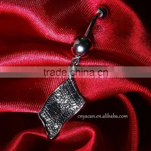 Olympic Jewelry Charms Stainless Steel Flag Logo Brazil Short Belly Button Rings thumbnail-2