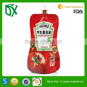 Shopping Online Websites Liquid Stand up Aluminum Foil Custom Screw Cap Pouch Plastic Spout Bags thumbnail-1