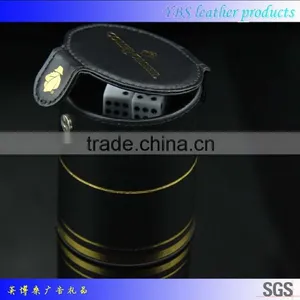 Leather Dice Cup With Lid Personalized thumbnail-1