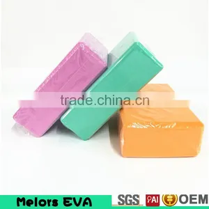 Melors High Quality Manufacturing Company! Wholesale Premium Eco-friendly Yoga Accessory Sticky Yoga Brick Foam Yoga Blocks thumbnail-1