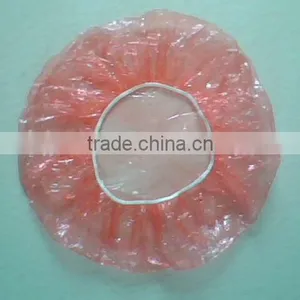 Disposable Plastic Shower Cap for Hotel thumbnail-1