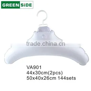 VA901 Flocking Plastic Expandable Clothes Hanger thumbnail-2