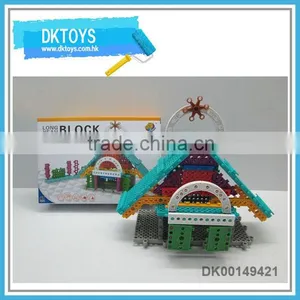 47pcs Plastic Material Building Block Villa Type thumbnail-1