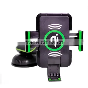 Qi Wireless Car Charger Holder Wireless Charging Pad Transmitter Charger For Iphone thumbnail-1