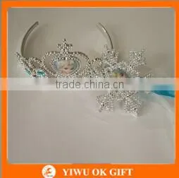 Wholesale Frozen Elsa Gemstones Crown Frozen Tiara And Magic Wand Set thumbnail-3