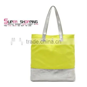 Foldable Canvas Cotton Women Large Shopping Bag Shoulder Bag thumbnail-3