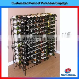 Custom Design Metal Decorative Wrought Iron Wine Rack thumbnail-1