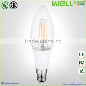 35*119mm Dimmable 4W/2W Clear Glass Led Bulb Filament With E12/E14 Base thumbnail-3