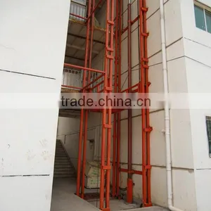 3 Floors Vertical Hydraulic Freight Lift thumbnail-1