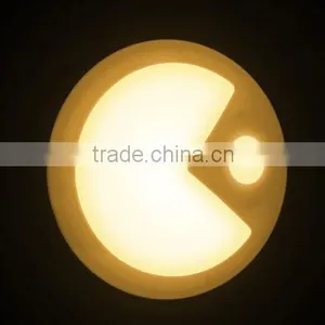 LED Wall Lamp Creative Eat Peas Body Sensor USB Night Light Charging Bedroom Corridor LED Optically Controlled Wall Lamp thumbnail-1