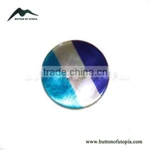 Fancy High Quality Flag Print Colorful Japanese Agoya Shell Button thumbnail-1