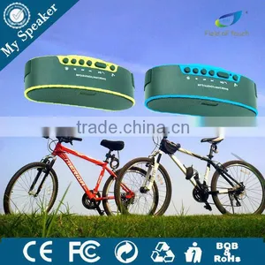 B6 Yellow Color Wireless Handsfree LED Bluetooth Bicycle Speaker With FM Radio thumbnail-3