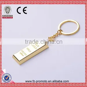 2016 Gold Bullion Kirsite Metal Keychain With Laser Logo thumbnail-1