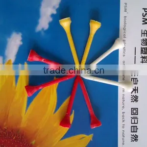 Biodegradable Disposable Cornstarch Eco Friendly Plastic Golf Tee thumbnail-1