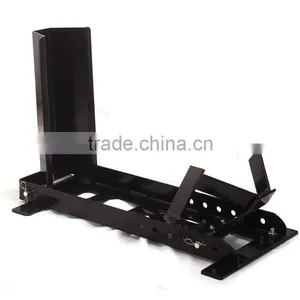 Steel Wheel Chock Holder Fit for 15"-19' Motorcycle Wheels 1500lbs Wheel Stopper SMI3116 thumbnail-1