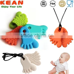 2016 Shenzhen Supplier Soft on Babies Gums Pacifier Clips for Option Silicone Pendant Teether thumbnail-3