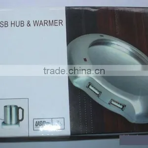 4 Port USB Hub Usb Cup Warmer Usb Coffee Warmer Pad Usb Mug Warmer Usb Glass Pad USB Hub Cup Warmer thumbnail-5