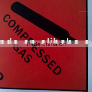 Adhesive Vinyl Sticker Sign/compressed Gas Sign thumbnail-1