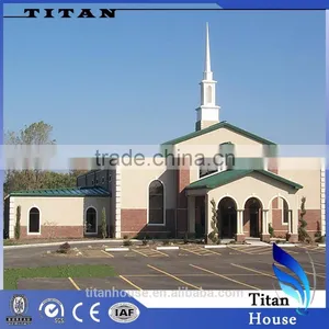 Low Cost Galvanized Steel Frame Kit Church Building thumbnail-1