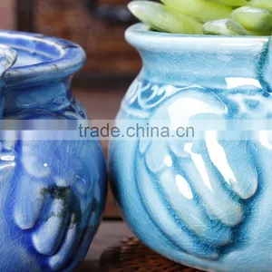 Shabby Chic Succulent Pot Ceramic Animal Flower Planters thumbnail-6