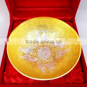 New Design 2015 Gold and Silver Plated Brass Bowl for Wedding Gift and Return Gift thumbnail-3