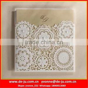 Pink Gift Square Folding Wedding Freshers Party Invitation Cards thumbnail-1
