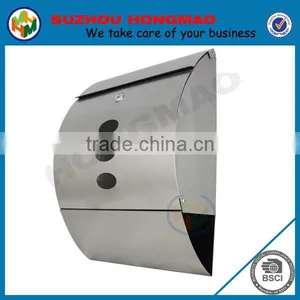 New Stainless Steel Letterbox With Wood-Plastic Composites Panel HPB164 thumbnail-6