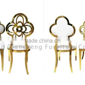 2017 Most Popular Wedding Event Chair Golden Stainless Steel Chair thumbnail-6
