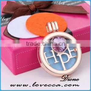 Wholesale Stainless Steel Jewelry Diffuser Necklace With Plated Rose Gold thumbnail-1