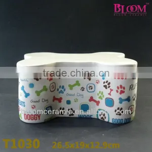 High Quality Bone Shaped Dog Bowl thumbnail-1