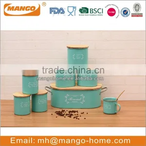 Simple Metal Kitchen Canister Set thumbnail-6