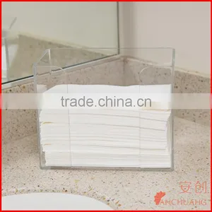 Countertop Clear Acrylic Guest Towel Holder thumbnail-1