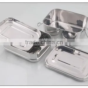 Stainless Steel Lunch Box / Bento Box - 2-tier thumbnail-2